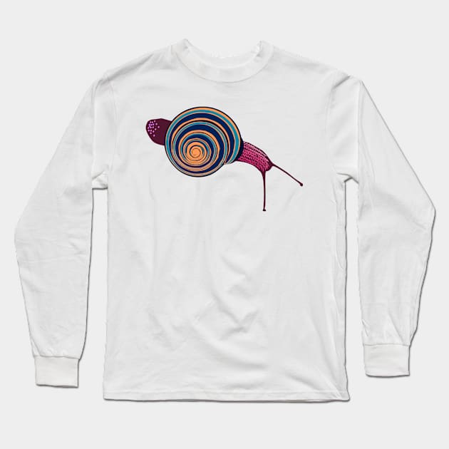 turn snail Long Sleeve T-Shirt by denip